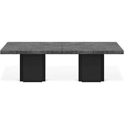 Temahome Dusk Concrete and Black 10 Seater Dining Table