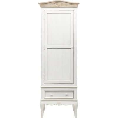 Urban Deco Fleur French Style Distressed Painted 1 Door Wardrobe