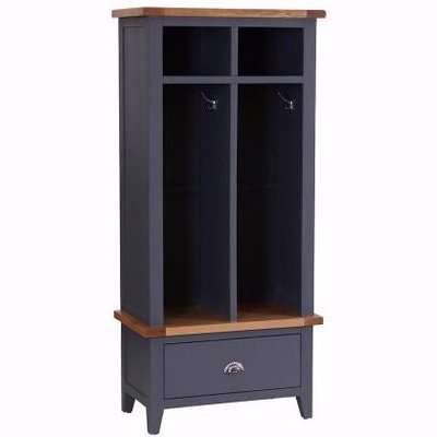 Vancouver Expressions Down Pipe Grey 1 Drawer Hall Cloakroom Storage