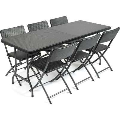 Folding 4 Seater Table Set (6ft)