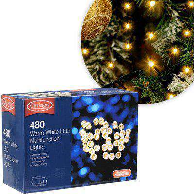 Christow Warm White 480 LED Multi-Function Christmas Lights