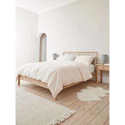 Bergen Oak Double Bed - Natural