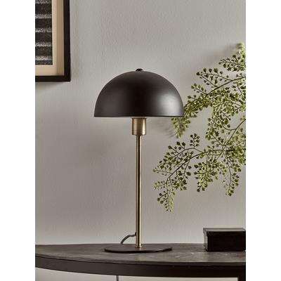 Black & Brass Rounded Desk Lamp