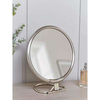 French Vanity Mirror - Antique Silver