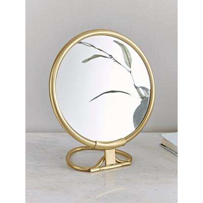French Vanity Mirror - Brass