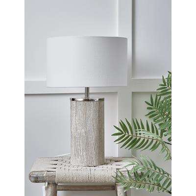 Limewashed Wooden Table Lamp