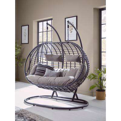 NEW Indoor Outdoor Double Hanging Chair - Black