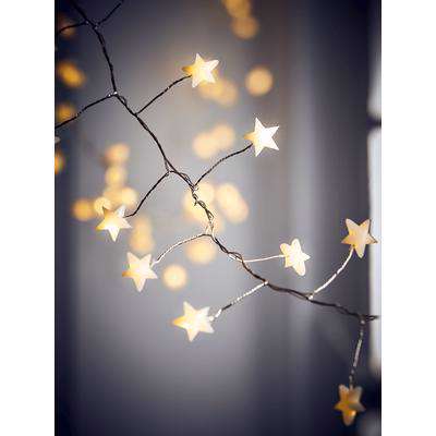Indoor Outdoor Star Tipped Cluster String Lights