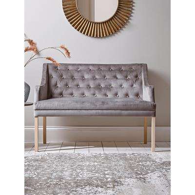 Lisbet Occasional Sofa - Grey Velvet