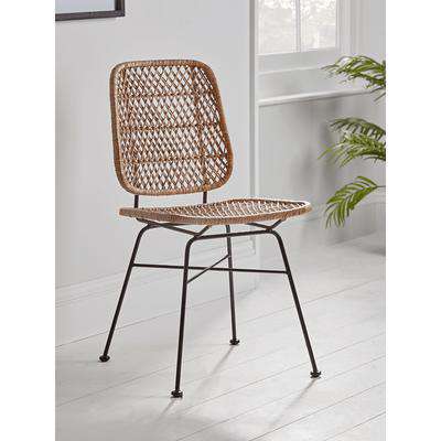 Woven Wicker Dining Chair