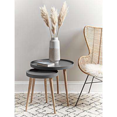 Small Mila Side Table - Charcoal