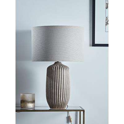 Taupe Textured Stripe Table Lamp