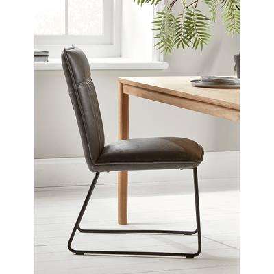 Two Alden Dining Chairs - Grey