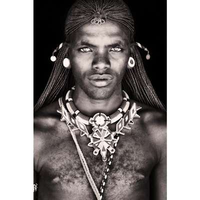 Samburu Warrior - Wallhanging (size: 210 x140cm)