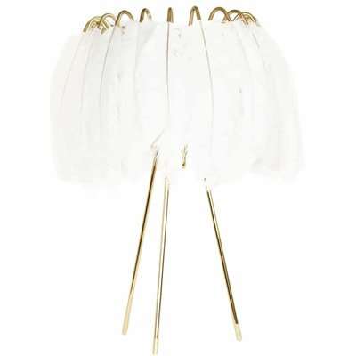 White Feather Table Lamp