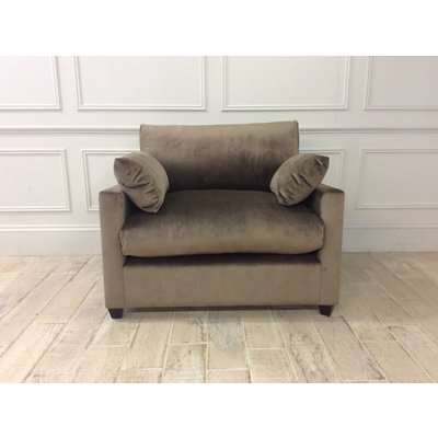 Compton Chair in Longbridge Velvet Sand Fabric