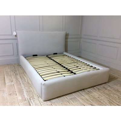 Dean Ottoman King Bed Frame in Imperio Silver
