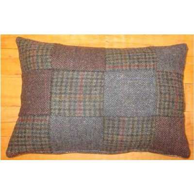 Harris Tweed Small Patchwork Lumbar Cushion