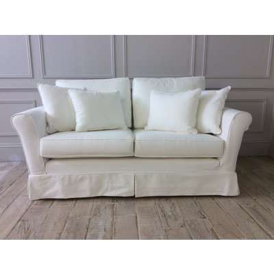 Jude Small Sofa in coconut brushed cotton fabric