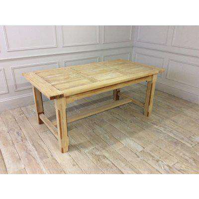 large Raw solid English Ash Barn door table with 2 tone extention leafs