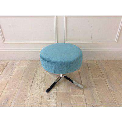 Raphael Footstool in Pascal 61 Fabric with Chrome Legs