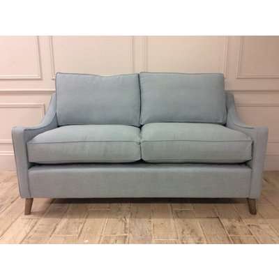 Weymouth 3 Seater Sofa Bed in Easy Clean Soft as Cotton Powder Blue with Memory Foam Mattress