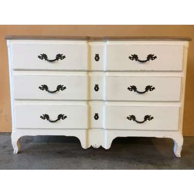 Wooden Chest of Drawers in White
