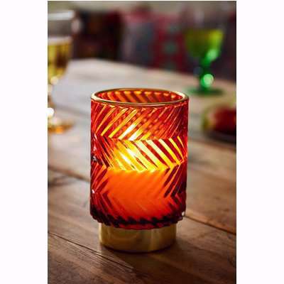 Bright And Bold Glass Candle Holder