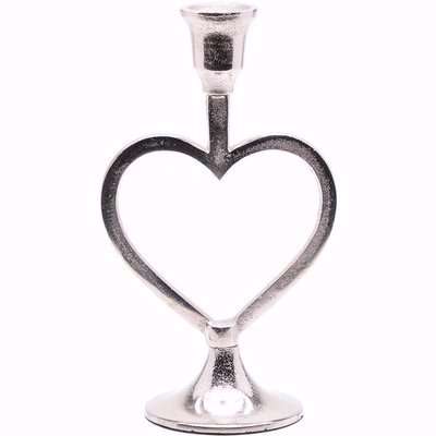 Heart Shaped Metal Candle Holder 20cm