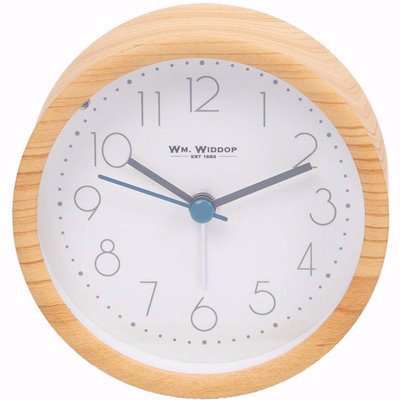 Light Oak Finish Alarm Clock with Light