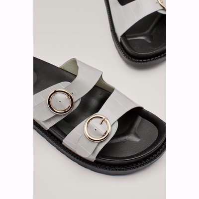 Open Toe Foot Bed Strap Sandals