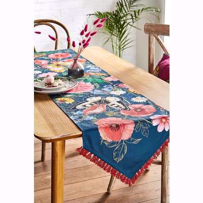 Vibrant Floral Table Runner