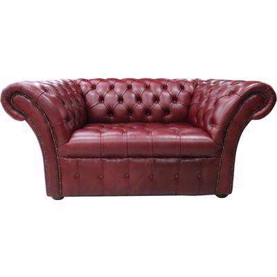 Chesterfield Balmoral 1.5 Seater Sofa Settee Old English Burgandy&hellip;