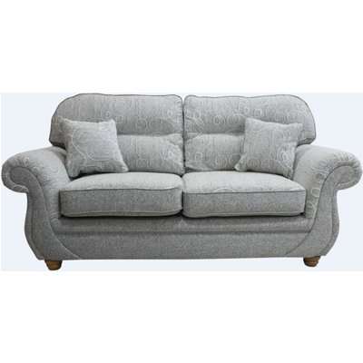 Claremont 3 Seater Sofa Settee Vulcan Argent Fabric