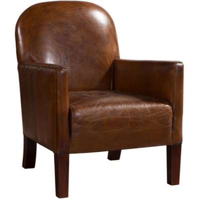 Daisy Vintage Distressed Leather Club Chair