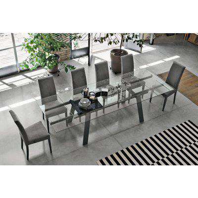 Giove Italian Extendable Dining Table With Graphite Painted&hellip;