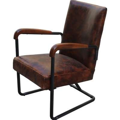 West Elm Vintage Distressed Leather Chair