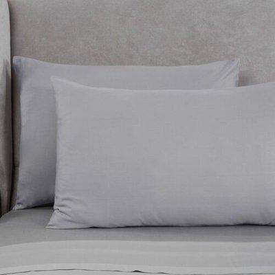 Dorchester Silver 300 Thread Count 100% Cotton Housewife Pillowcases (Pair)