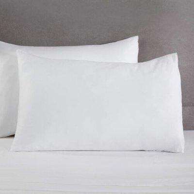 Dorchester White 300 Thread Count 100% Cotton Oxford Pillowcases (Pair) - 061012