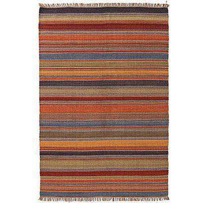 Ooty Stripe Indian Kilim Rug, 120 x 180 cm