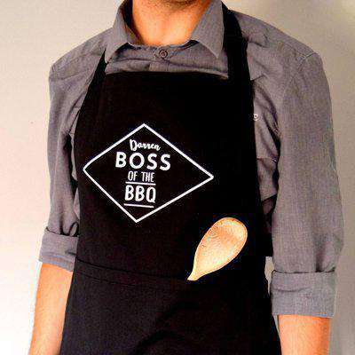 Personalised Boss Of The BBQ Apron