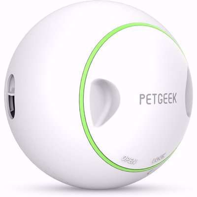 PETGEEK - Foodie Ball - Interactive Cat & Dog Toy Treat Dispenser Puzzle Toy