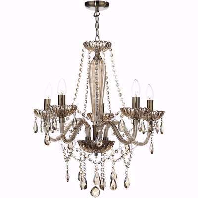Raphael 5 Lighting Chandelier Champagne Crystal Shade Sold Separately ROH07