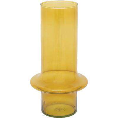 yellow recycled glass vase OS