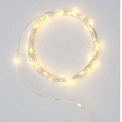 Silver Outdoor LED Warm White Fairy Lights