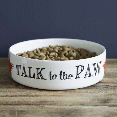 Talk to the paw Small dog or cat bowl