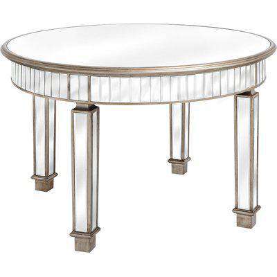 The Belfry Collection Round Mirrored Dining Table