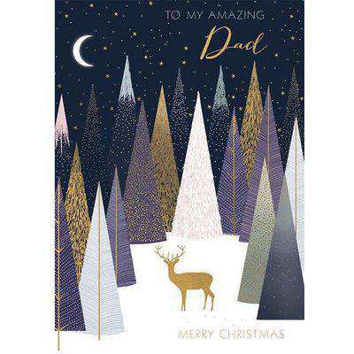 To Amazing Dad Stag Christmas Card - The Art File
