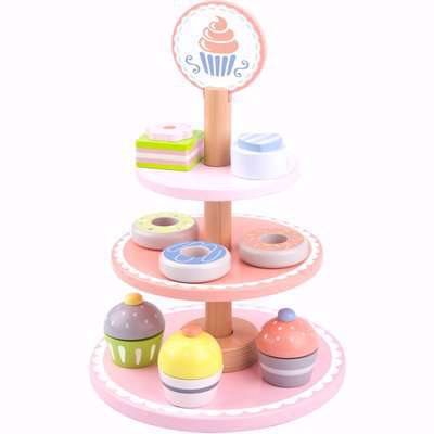 Wooden Toy Cake Stand