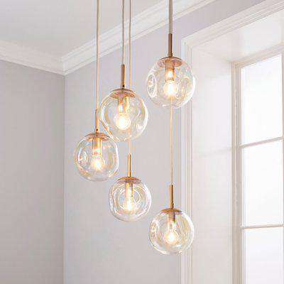 Alexis 5 Light Cluster Fitting Silver